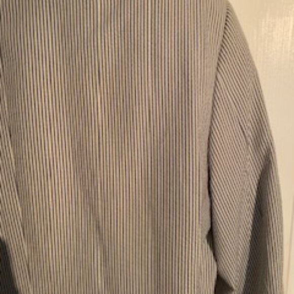 Mens Blu/Wht Seersucker Jacket - Picture 6 of 9